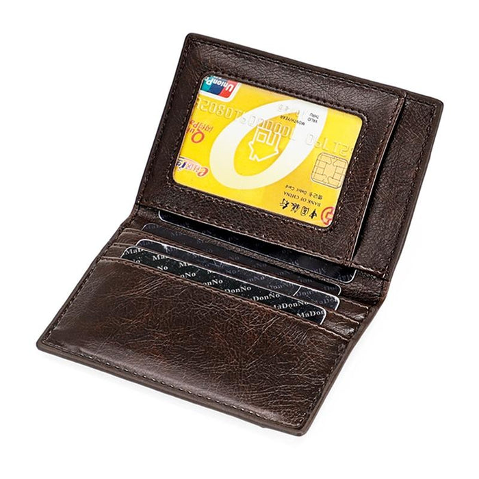 Ultra Thin Pu Leather Card Holder Mini