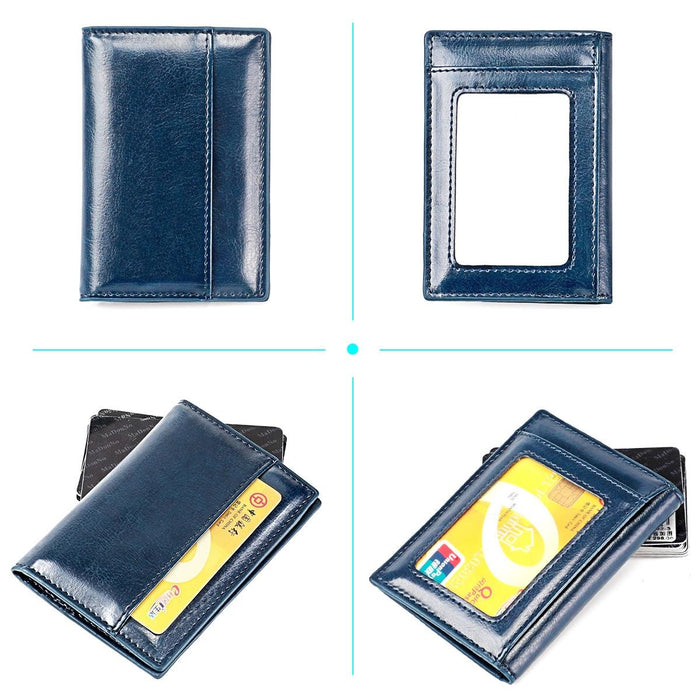 Ultra Thin Pu Leather Card Holder Mini