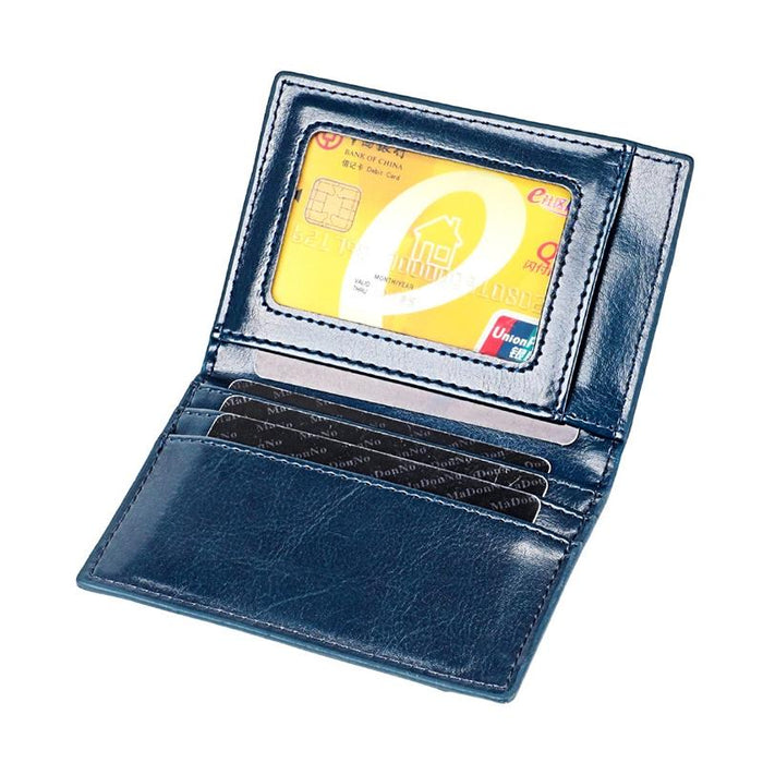 Ultra Thin Pu Leather Card Holder Mini