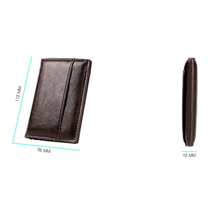 Ultra Thin Pu Leather Card Holder Mini