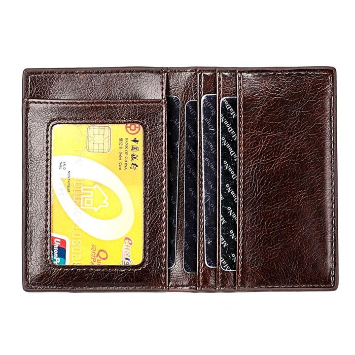 Ultra Thin Pu Leather Card Holder Mini