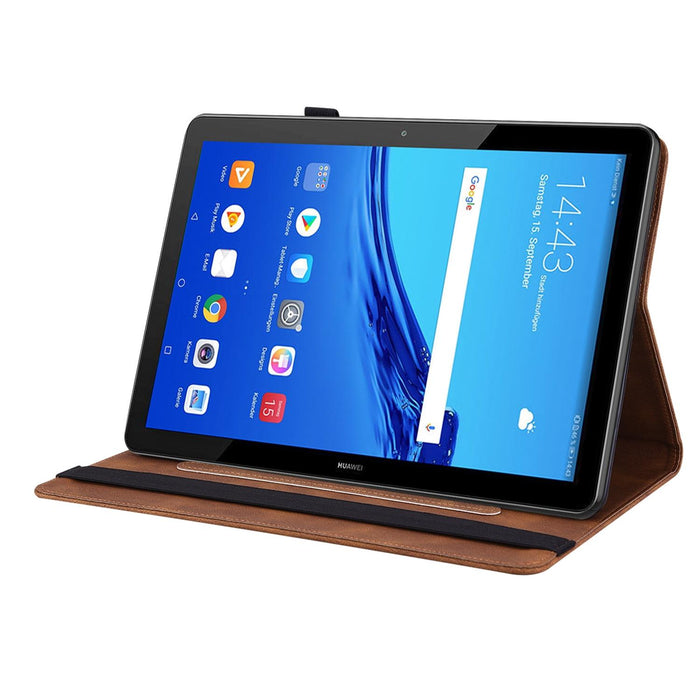 Embossed Leather Tablet Case With Butterfly Flower Design