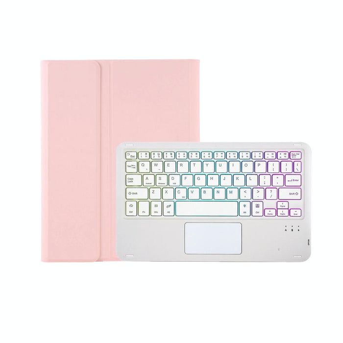 Candy Colour Backlight Bluetooth Keyboard Leather Tablet Case