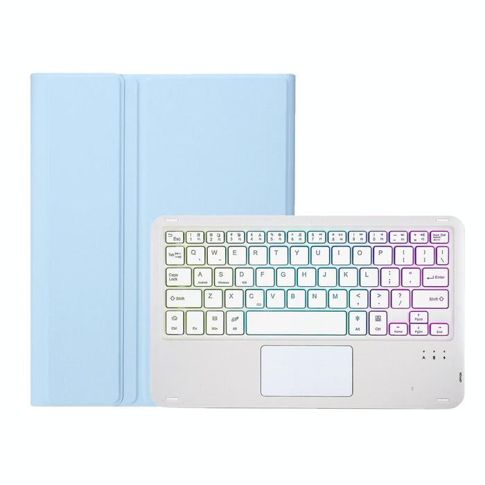 Candy Colour Backlight Bluetooth Keyboard Leather Tablet Case