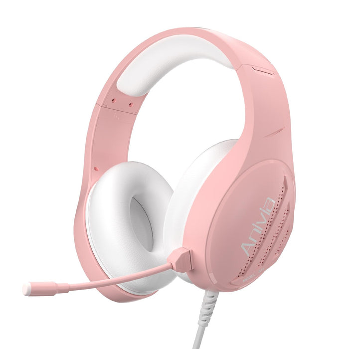 3.5Mm Wired Music Headset With Mic Pink