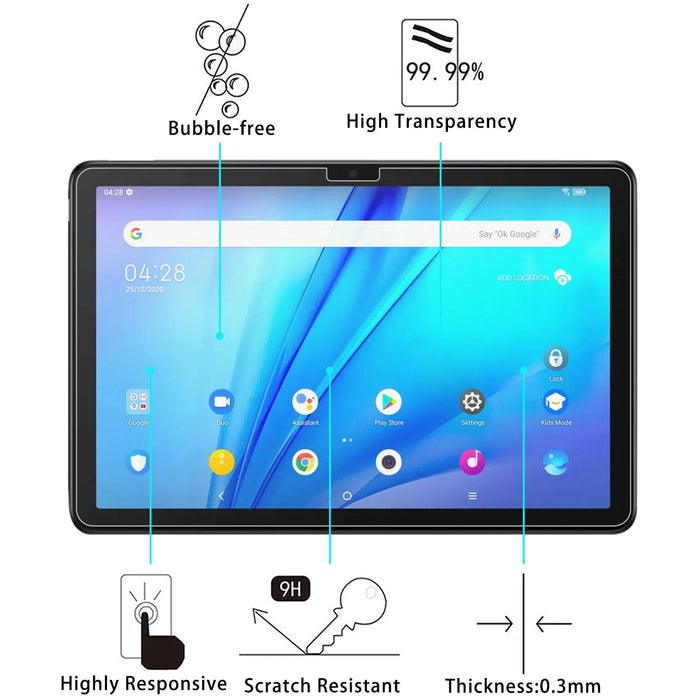 For Tcl Tab 10S / Enjoy 2 / T10 / T10S / Honor X8 / Honor 8 Lite / Lenovo K10C X6E6F 25 Pcs 9H 2.5D Explosion-Proof Tempered Tablet Glass Film