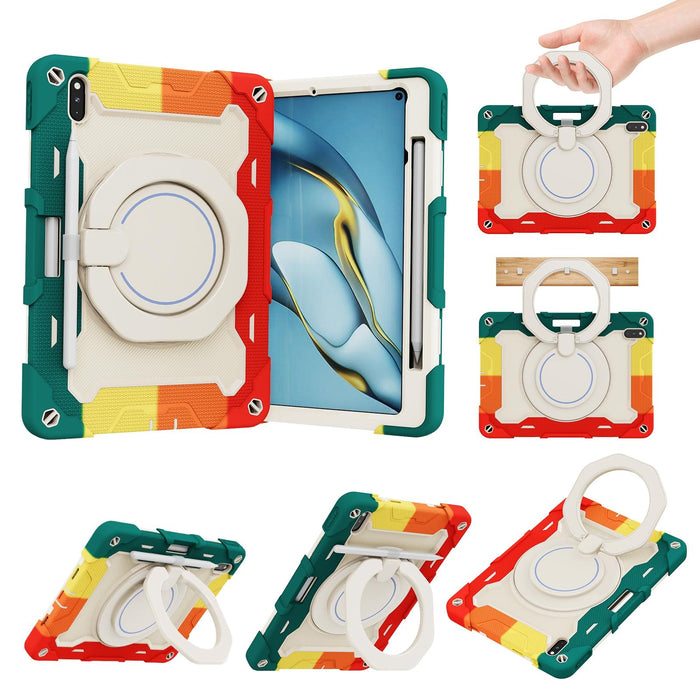 Silicone + Pc Tablet Case With Armor Contrast