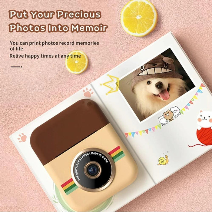 2.4 Inch Ips Hd Screen Children's Instant Camera No Memory Card