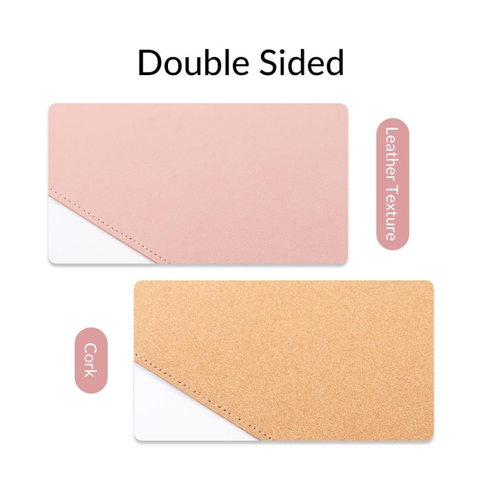 Reversible Mouse Pad 200 X 300Mm Cork & Pink