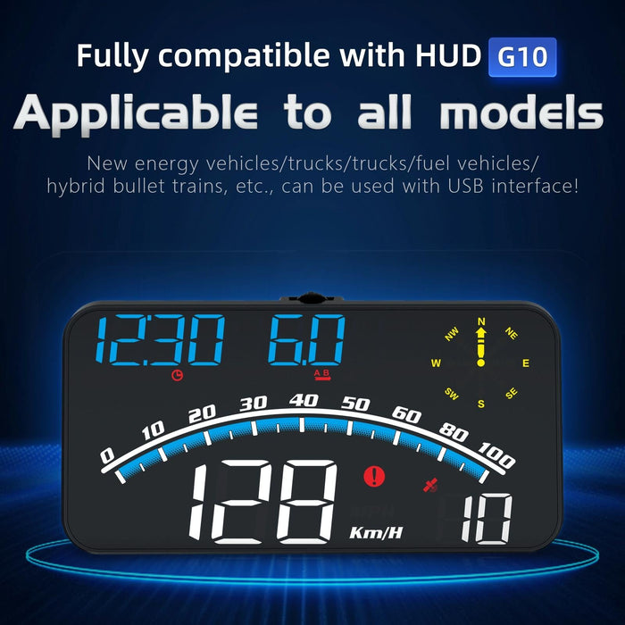 5.5 Inch Car Hud Gps Speedometer Odometer Projector