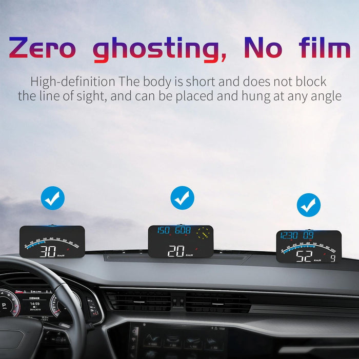 5.5 Inch Car Hud Gps Speedometer Odometer Projector