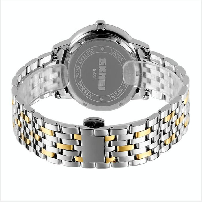 9272 Stainless Steel Buckle Strap Waterproof Quartz Watch Man