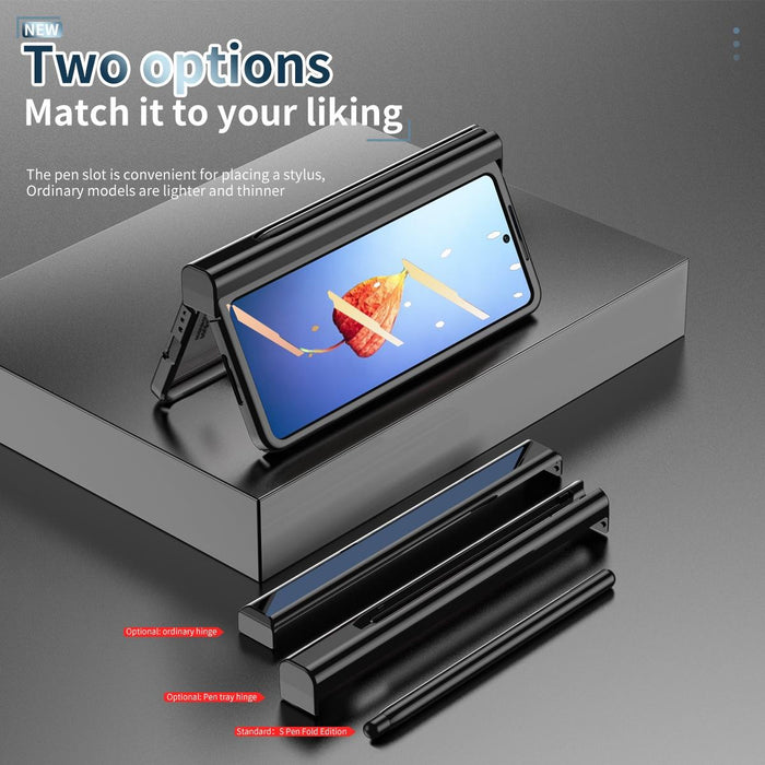 For Samsung Galaxy Z Fold4 5G Full Body Phone Case with Integrated Hinge and Pen Slot