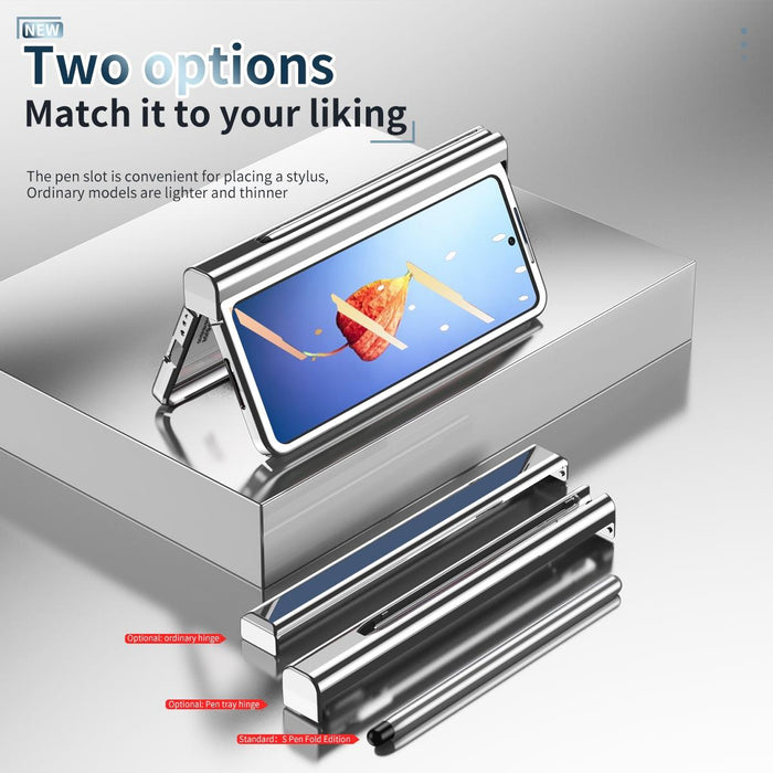 For Samsung Galaxy Z Fold4 5G Full Body Phone Case with Integrated Hinge and Pen Slot