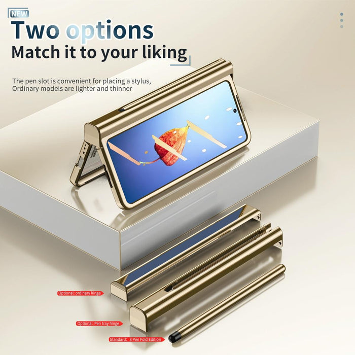 For Samsung Galaxy Z Fold4 5G Full Body Phone Case with Integrated Hinge and Pen Slot