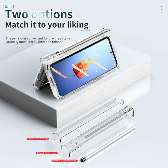 For Samsung Galaxy Z Fold4 5G Full Body Phone Case with Integrated Hinge and Pen Slot