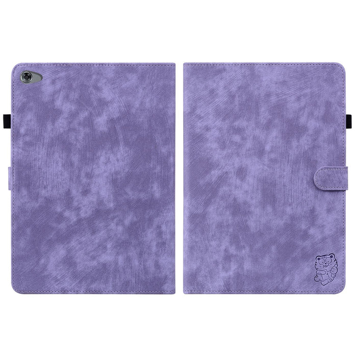 Stylish Pu Tablet Cover With Tiger Print