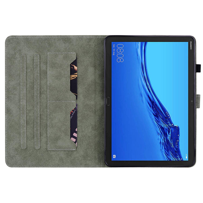 Stylish Pu Tablet Cover With Tiger Print