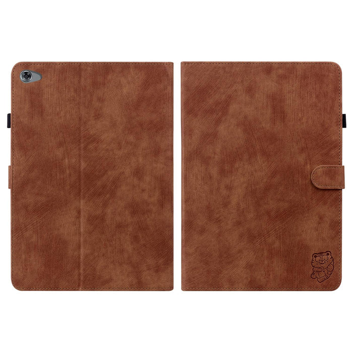 Stylish Pu Tablet Cover With Tiger Print