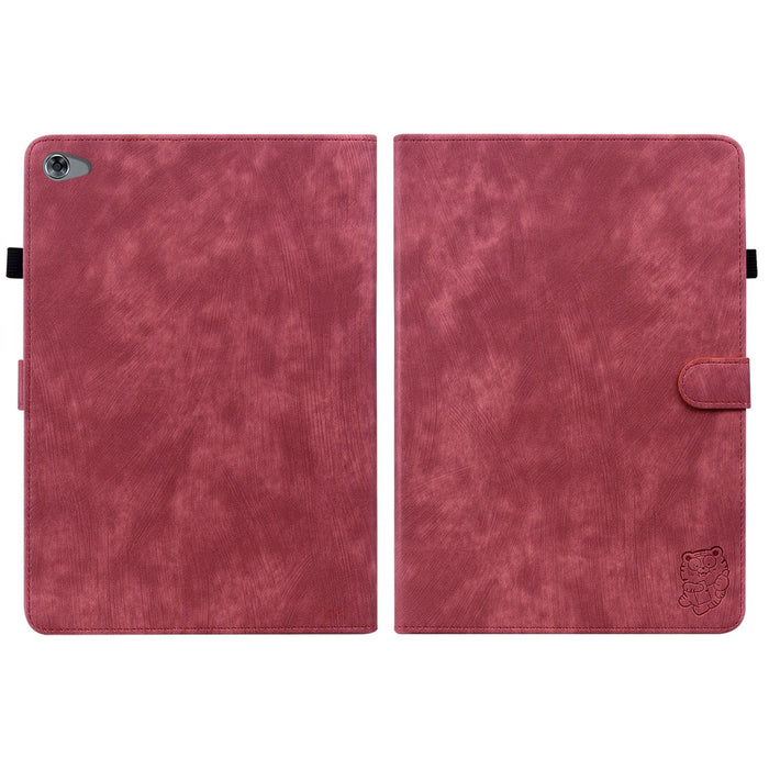 Stylish Pu Tablet Cover With Tiger Print