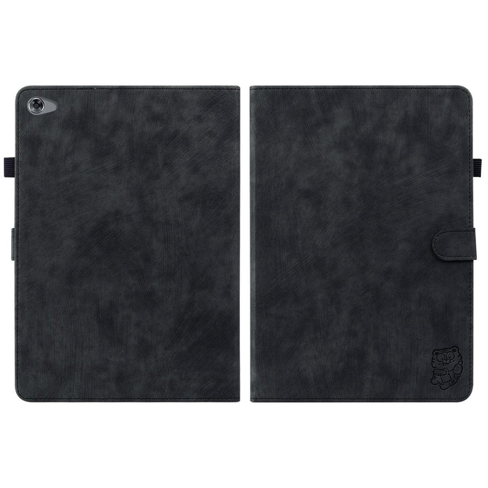 Stylish Pu Tablet Cover With Tiger Print