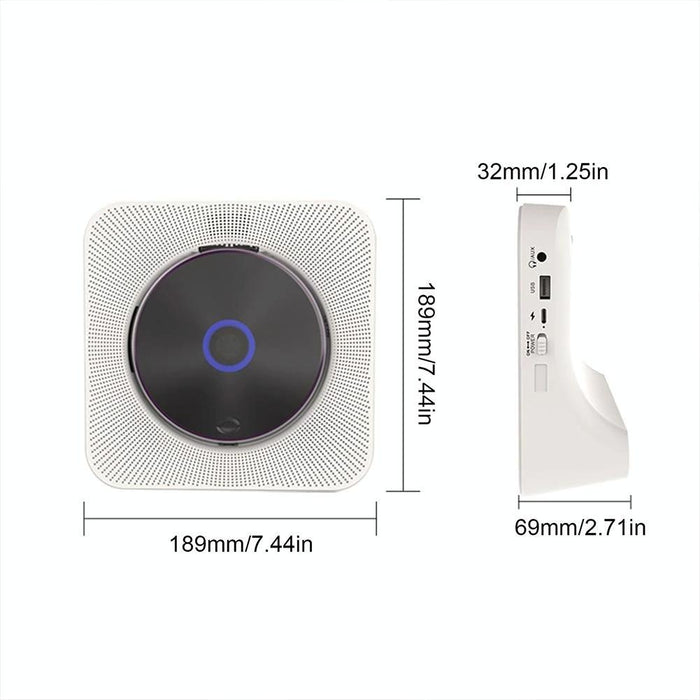 2A Retro Bluetooth Music Disc Album Cd Player Specification Plug-In Version