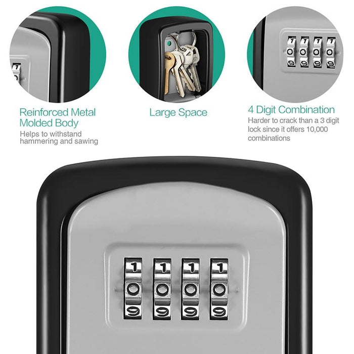 Secure 4 Digit Key Storage Box G9 Aluminum Alloy