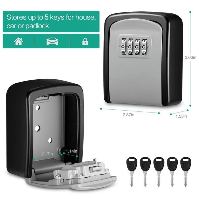 Secure 4 Digit Key Storage Box G9 Aluminum Alloy