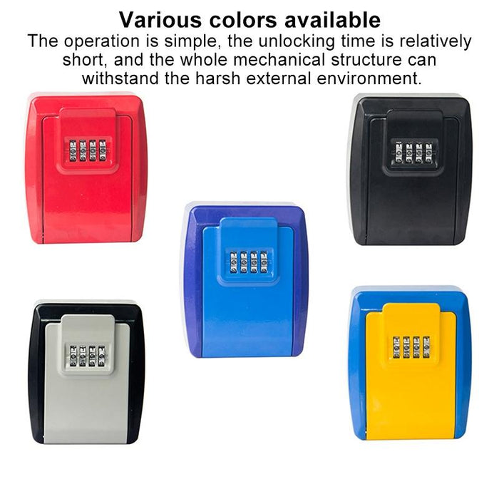 Nail Free Key Storage Box Easy Install Secure Password Protection