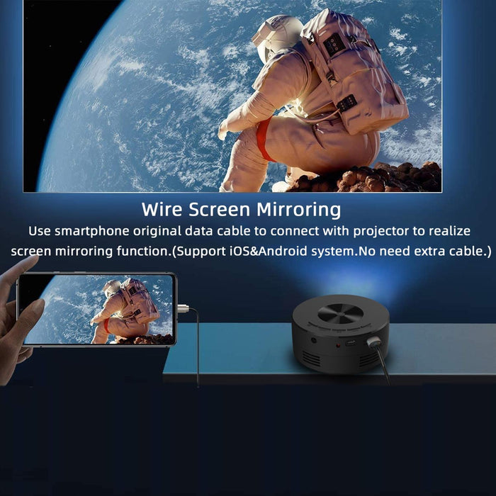 1920X1080P Led Mini Projector 1500Lm Au Plug