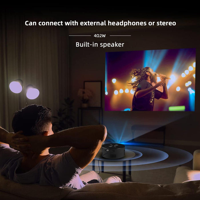 1920X1080P Led Mini Projector 1500Lm Au Plug