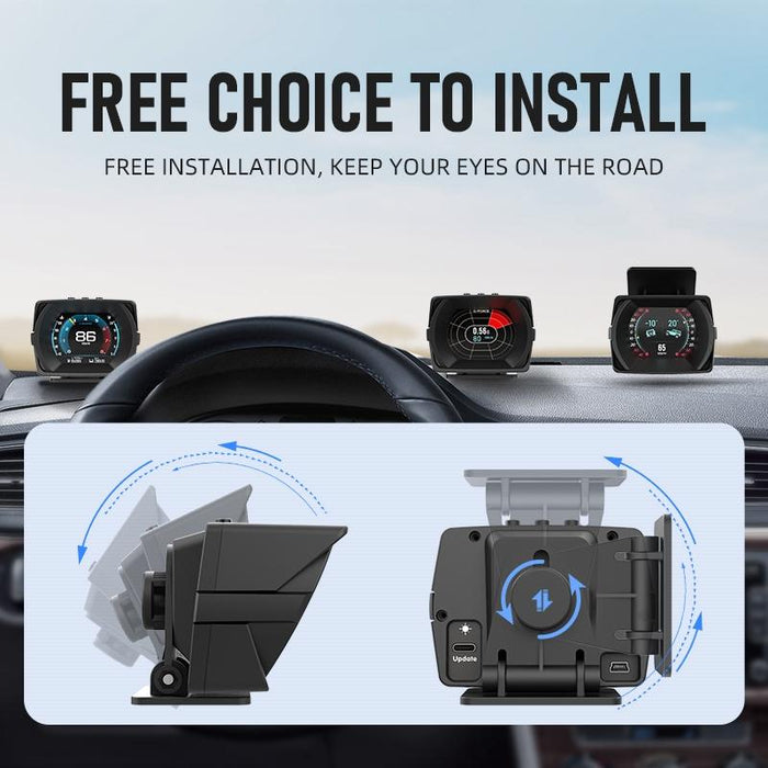 2.8 Inch Obdii Head Up Display System For Cars