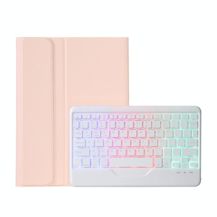 For Oppo Pad 11 Inch Lambskin Texture Ultra-Thin Bluetooth Keyboard Leather Case With Backlight