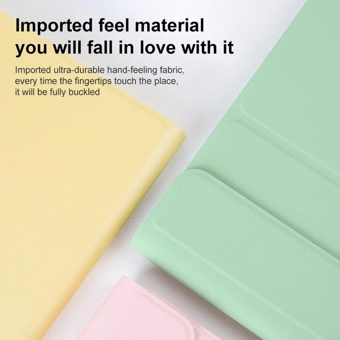 For Samsung Galaxy Tab A7 10.4 2020 Round Cap Bluetooth Keyboard Leather Case With Pen Slot Without Touchpad