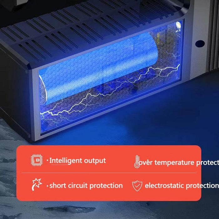 Waterproof Usb Camping Flashlight With 8 Leds