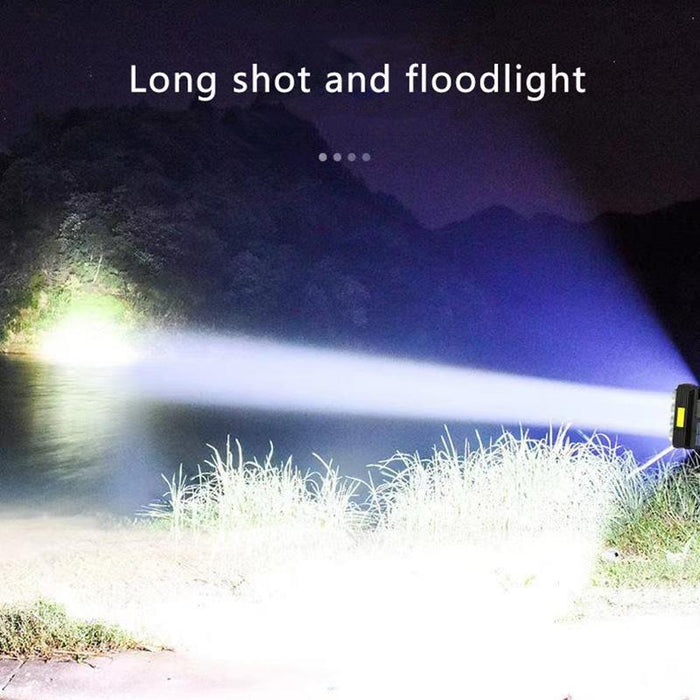 Waterproof Usb Camping Flashlight With 8 Leds