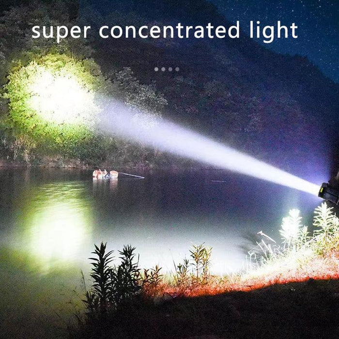 Waterproof Usb Camping Flashlight With 8 Leds