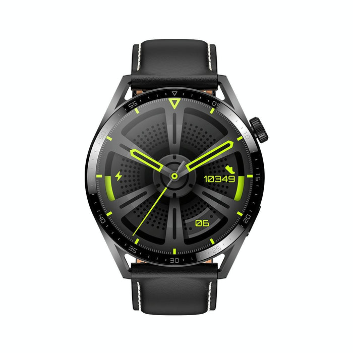 1.36 Inch Round Screen Bluetooth Smart Watch With Leather Strap
