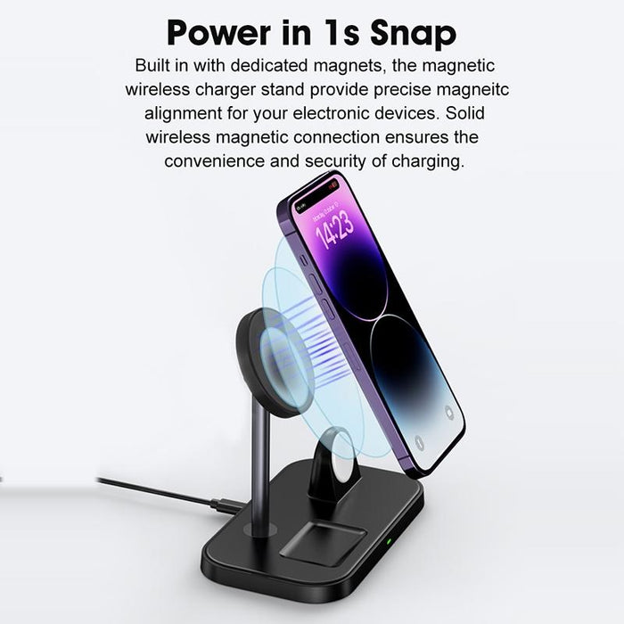3 In 1 Magnetic Wireless Charger For Iphone & Airpods