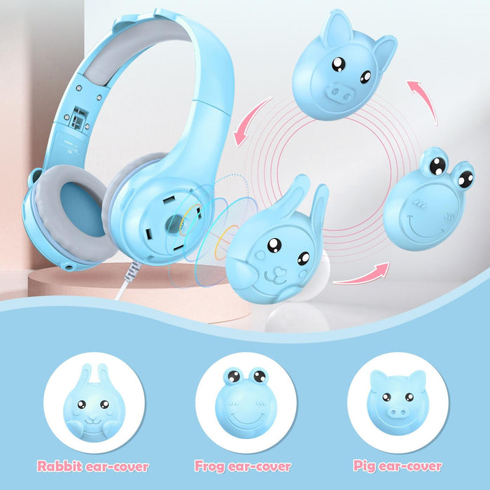 Kids Wired Over-Ear Earphone With Mic 1.5M
