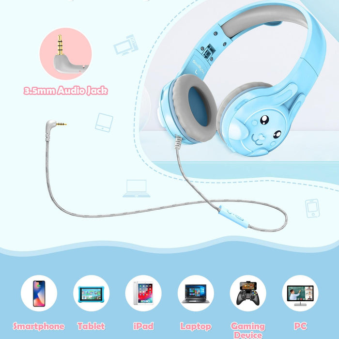 Kids Wired Over-Ear Earphone With Mic 1.5M