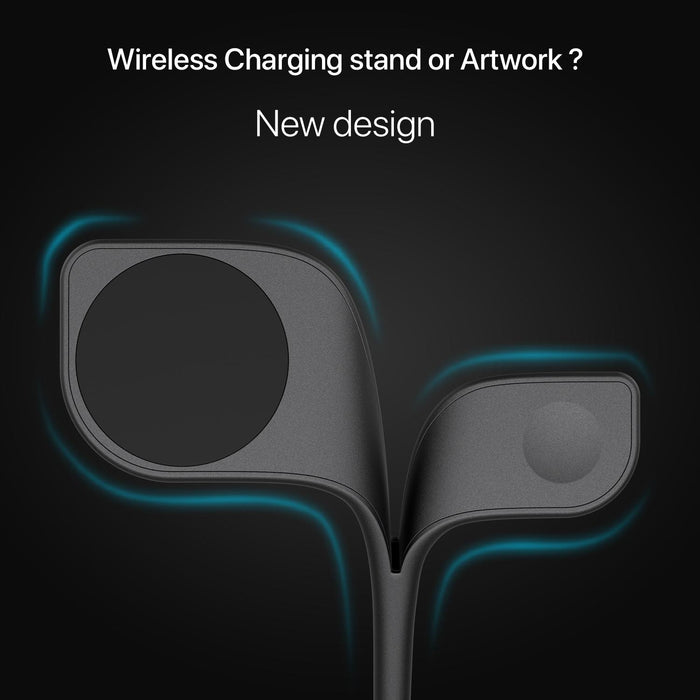 15W 5 In 1 Magnetic Wireless Charger With Stand