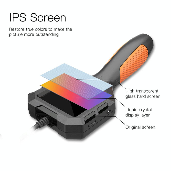 3.9Mm P10 2.8 Inch Hd Handheld Endoscope With Lcd Screen Length 5M