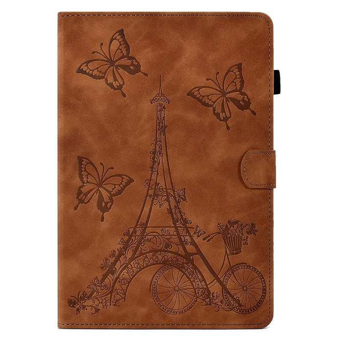 Embossed Leather Tablet Case For Tower