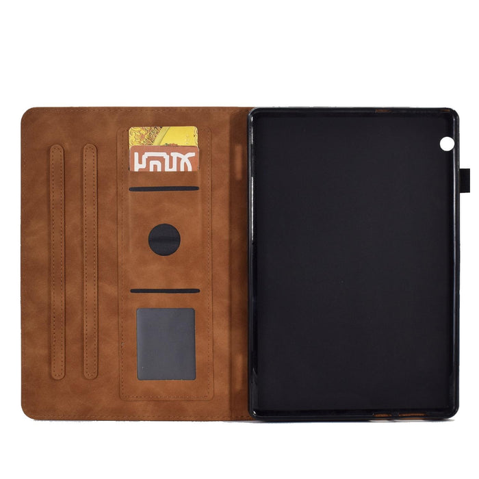 Embossed Leather Tablet Case For Tower