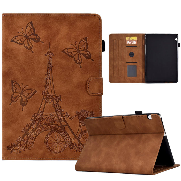 Embossed Leather Tablet Case For Tower