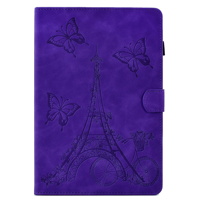 Embossed Leather Tablet Case For Tower