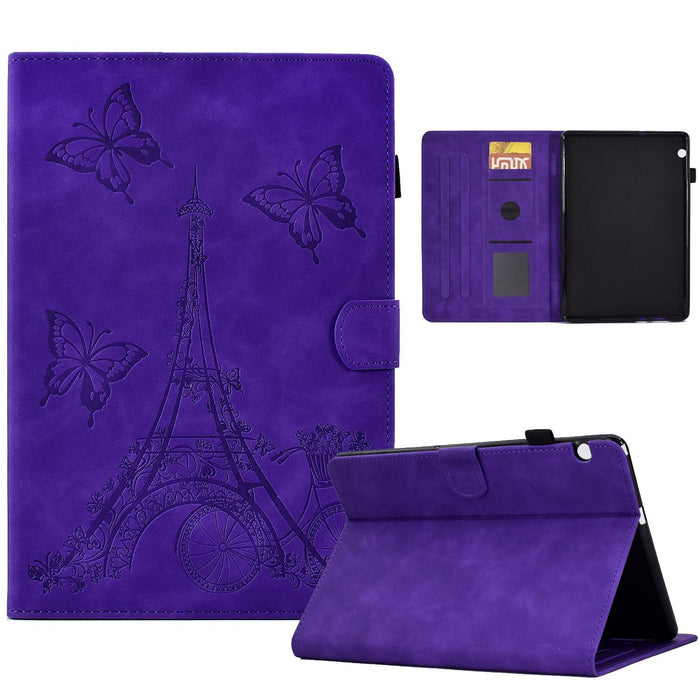 Embossed Leather Tablet Case For Tower