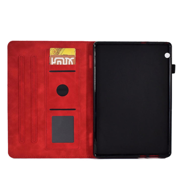 Embossed Leather Tablet Case For Tower
