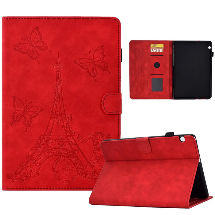Embossed Leather Tablet Case For Tower